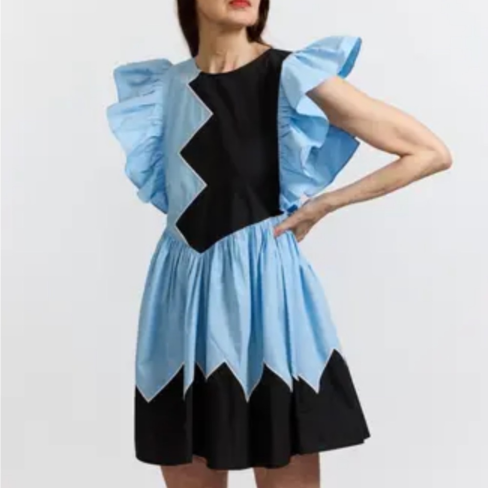 Batsheva Olive Dress in Powder